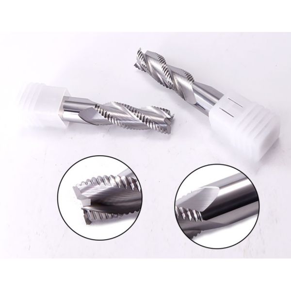 Buy High Precision Carbide 3 Flute Rough End Mill Cutter For Aluminum Cnc Carbide Coating at wholesale prices