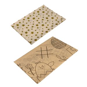 Premium Yellow Paper Tablecloth , 54x108 Camping Picnic Table Covers