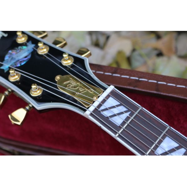 2017 supreme custom LP Electric Guitar double Tiger Flame Maple top golden hardware EMS free shipping