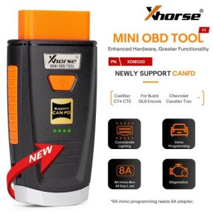 Xhorse Mini OBD Tool with Toyota 8A H Chip Non Smart Key All Keys Lost Adapter