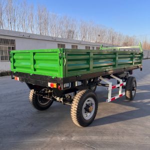 China Agricultural Trucks Farm Trailer Transporting Goods Wood 4 Wheel on sale