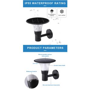 Smart RGB Solar Wall Light