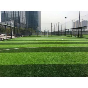 Stem Shape Weaving Technique Artificial Grass with Effective Drainage System