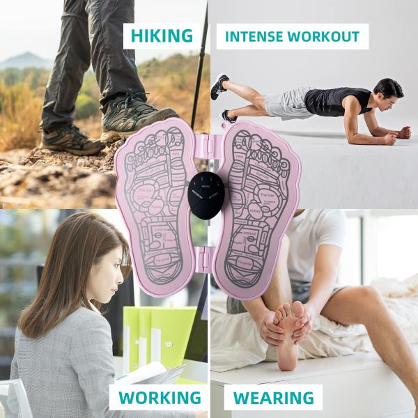 USB Rechargeable Feet Massage Foldable Calves Tool Anti Fatigue Sore Feet Relief Device Relaxation Gifts Foot Stimulator Mat