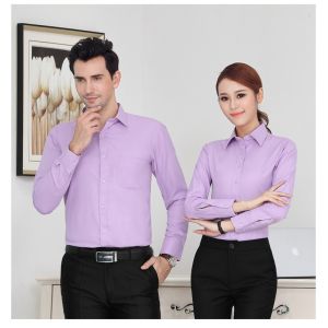 Breathable Material Advantage Latest Design 100% Cotton Long Sleeve Formal Dress