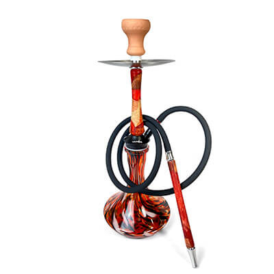 Buy Glass Single Hose Hookah Flat Bottom Handmade Smoking Hookah at wholesale prices
