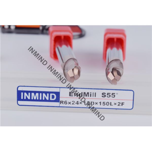 SiN Coating Long Ball Nose End Mill R6*150 , Dia 12 mm AOL 150 mm HRC55