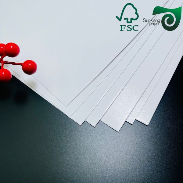 High Whiteness Glossy Cover Card 210gsm 400gsm Double Sided Coated Ideal For Book Covers