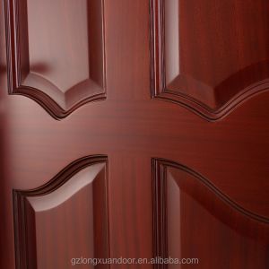 Swing Single Solid Wooden Laminate Doors PU Painting ISO9001