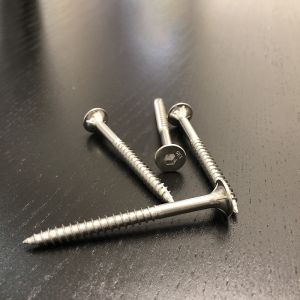 G304 14g Batten Screws 75mm Type 17 Stainless Steel Screws Bugle Head With Ribs