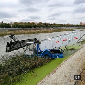 Width 0.5M Water Hyacinth Harvester Collection Boat Reed Harvester