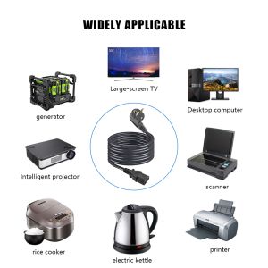 Customized EU Power Cord Eu Power Cable VDE KC Certificate Power Cables European