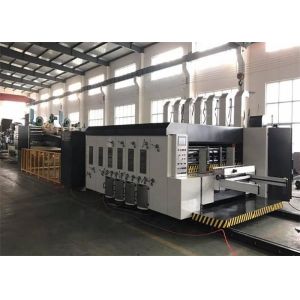 Lead Edge Corrugated Printing Slotting Die Cutting Machine With Folder Gluer