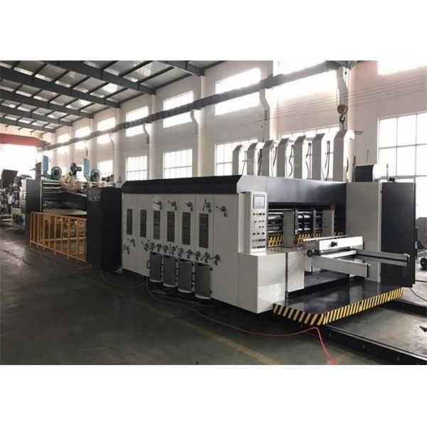 Buy Lead Edge Corrugated Printing Slotting Die Cutting Machine With Folder Gluer High Efficiency at wholesale prices