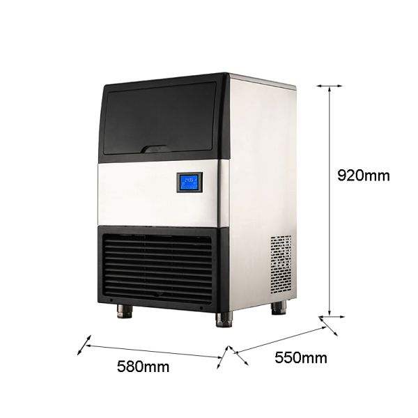 Tea Shop Cylindrical Ice Machine with 25kg Ice Storage Long Service Life Bingsu Machine