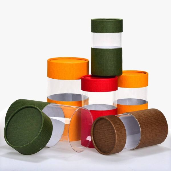 Blister Cardboard Box With Clear Window , ODM hot stamping window gift boxes