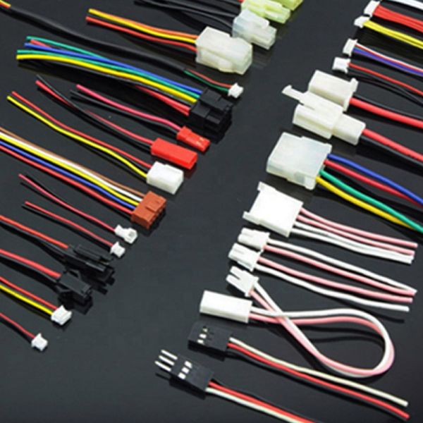 Motorcycle Wiring Harness with JST Cables and White Electrical Cables Manufactured