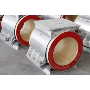 Customized Size Calcium Silicate Pipe Shields Good Flammability Resistance