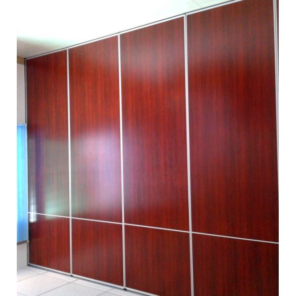 Hotel Banquet Hall Folding Partition Walls Melamine Fabric Finished ISO9001