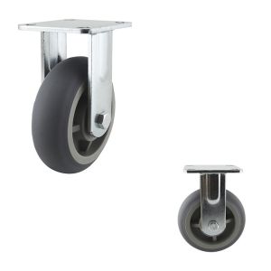 Thermoplastic Rubber 150mm 250kg Rigid Directional Locking Swivel Casters