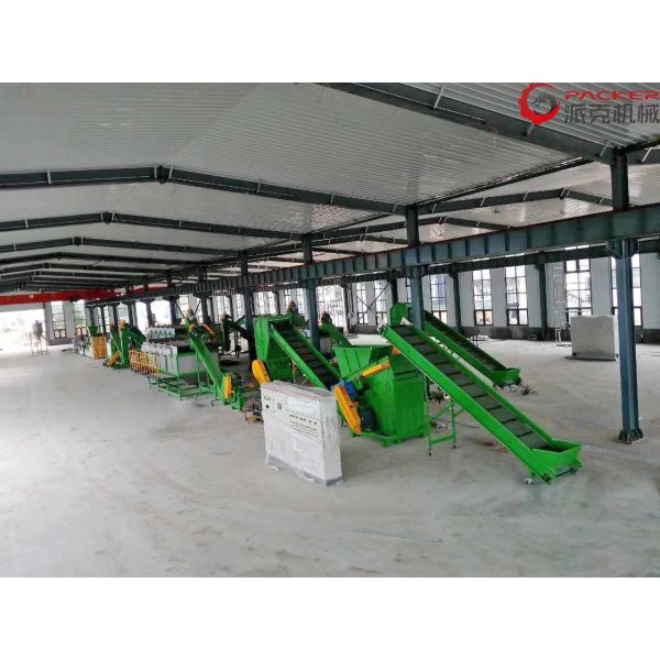 Buy Industrial Plastic Film Washing Line Fully Automated 80KW 3%-5% Final Moisture at wholesale prices