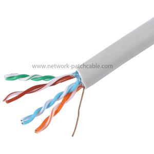 Quality 305m Unshielded Cat5e FTP Cable RoHS Single Jacket 100Base-TX for sale