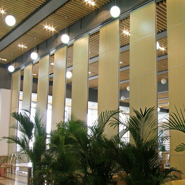 Commercial Furniture Interior System Accordion Folding Partition Walls Voice Insulation