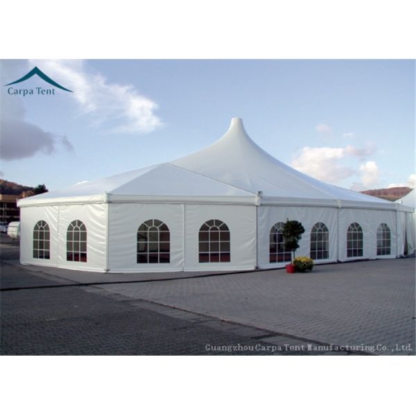 White Aluminium Frame Tents Wind Resistant 20m * 25m For Wedding Party
