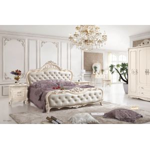 Quality luxury French style solid wood bed room set for sale