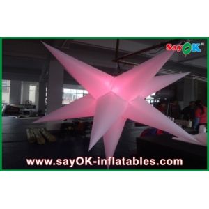 Party Event Decoration Inflatable Hanging LED Light Star For Advertising