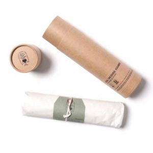 Eco Friendly Kraft Paper Tube Packaging / Paper Cylinder Container Disposable