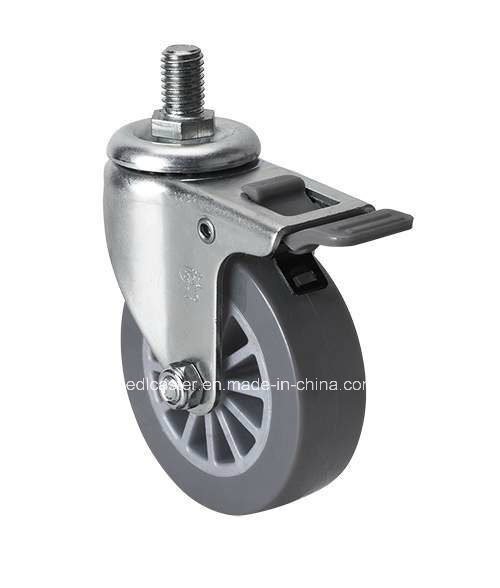 Buy Grey 2642-73 Edl Mini 2" 35kg Threaded Brake PU Caster for Caster in Various Colors at wholesale prices