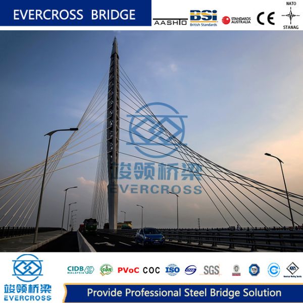Buy Hot Dip Galvanized Cable Supported Bridge at wholesale prices