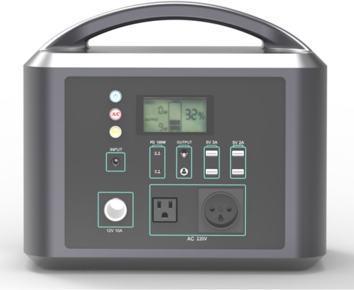 1KW Portable Energy Storage System 25.6V 36 Ah LiFePO4 Battery Pack Support Solar Charging