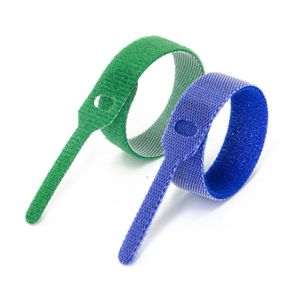 Needle Shaped Back To Back Hook And Loop Customized Cable Organizer Tape Single