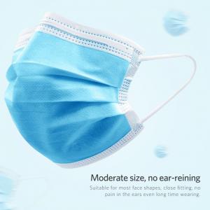 Quality Disposable Blue Earloop Face Mask Beauty Salon , Electronics Industry Use for sale