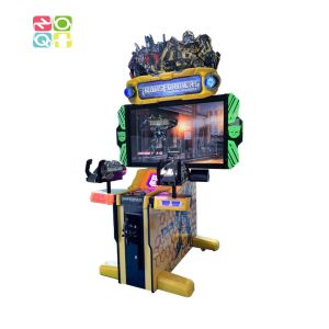 Transformers 2P Gun Shooting Arcade Machine With 55 Inch LCD