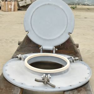 Chemical Vehicle Special DN 500mm Plastic Lined Manhole Cover for Material