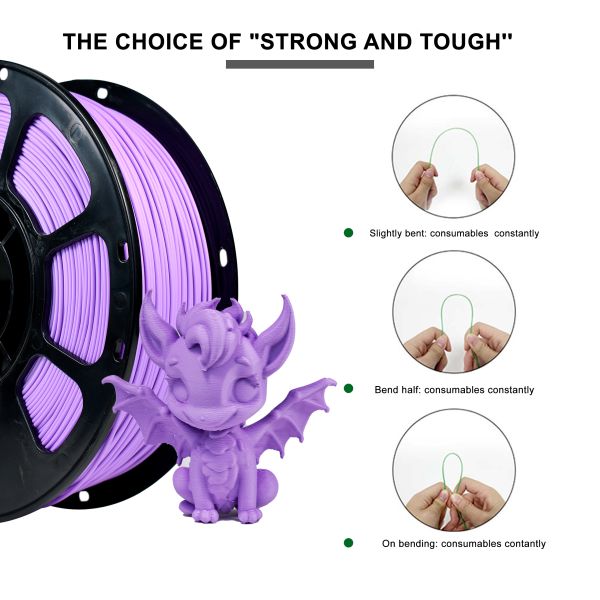 3D Printing Filament PLA+ Matte lilac Purple Filament 1.75mm FDM Forming Technology 3d Printed