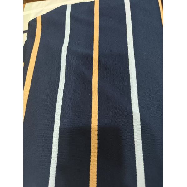 Wear-Resistant Anti-Wrinkle And Refreshing Striped Material Fabric For Polo Shirt