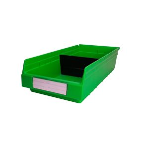 PP Customized Color Warehouse Storage Racking Crate Plastic Shelf Bin Office