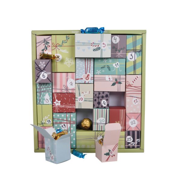 Buy Handmade Recycled Blank Fillable Advent Calendar Boxes Multipurpose at wholesale prices