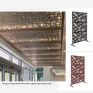 Privacy Balcony Room Divider Screen Aluminum Multi Functional