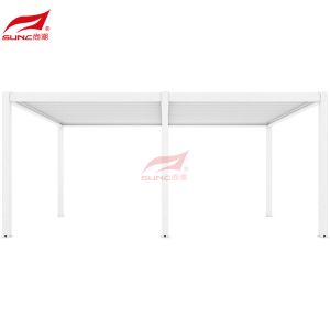 China Gazebo Louver Aluminum Pergola Aluminum Outdoor Manual Pergola Windproof on sale