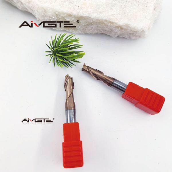 6mm 2 Flute TiSiN Coated Carbide End Mill For Steel High Speed CNC Milling Cutter For Hardened Steel Alloys