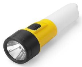 Adventure LED Flashlight 5.5x19cm ABS Plastic 100g 1W