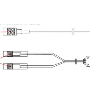 Quality USN9810 Cables 04045699 Single Cable,120ohm Clock Conversion Cable,40m,2*SMB75SF-IV,2*SYV75-2/0.34(S)+2*120CC1P0.5(S) for sale