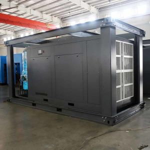 200hp Skid-mounted Screw Air Compressor With Tank And Soft Start