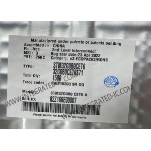 Quality STM32G0B0CET6 32-Bit Single-Core 64MHz 512KB Embedded Microcontrollers IC for sale