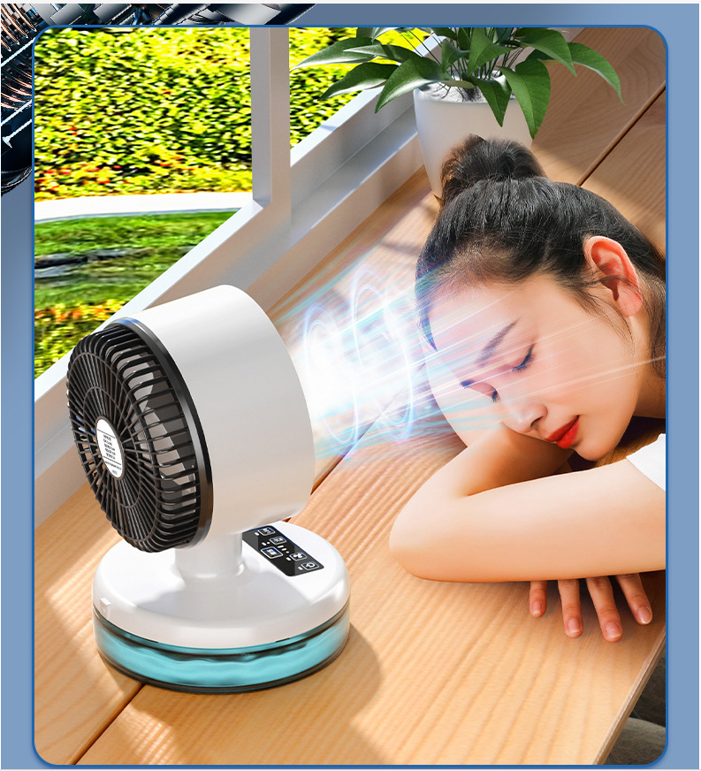 Household Mini 900 ml Air Conditioning Fan Portable USB Rechargeable Spray Air Cooler
